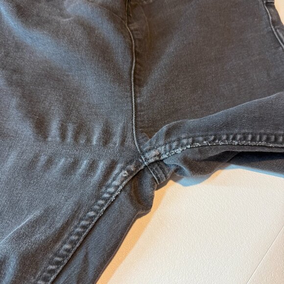 Free People Women 27 Penny Pull On Flare Jeans Denim Black Distressed Stretch - Picture 7 of 12